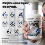 Jantee Amino - Total Amino 7000 - Advanced Amino Acid Complex with BCAAs & EAAs – Muscle - photo 7