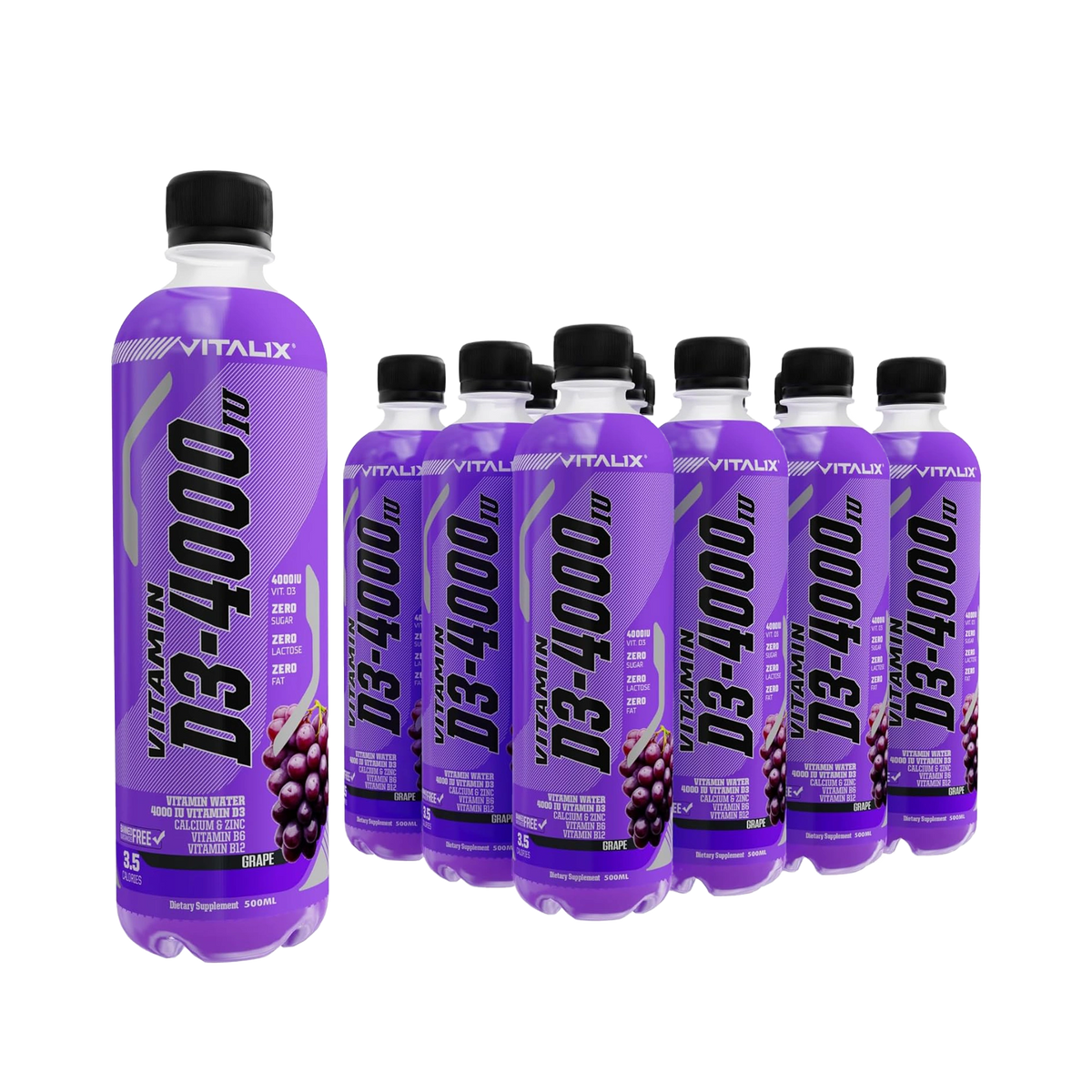 Vitamin D3-4000 Vitamin Water, Zero Sugar - Grape - Ultramade