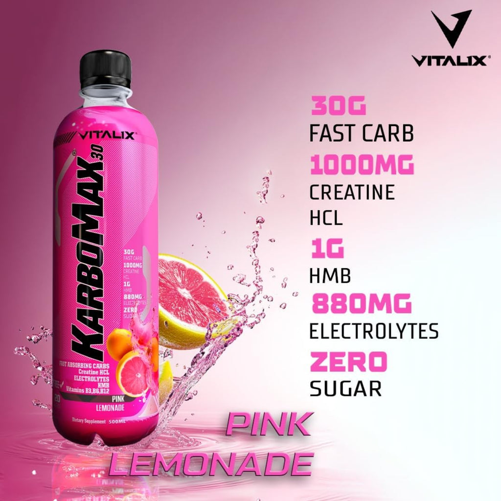 KarboMax® 30 - Pink Lemonade | Carbohydrate Drink | Fast Carb with 30g Carbs - photo 5