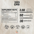 CR5 Creatine Gummies 5000mg – Creatine Monohydrate Gummies Blue Raspberry - photo 4