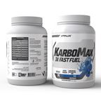 VITALIX KARBOMAX 3X FAST FUEL Blue Raspberry 1 kg - front and back packaging