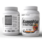 VITALIX KARBOMAX 3X FAST FUEL Fruit Punch 1 kg - front and back packaging